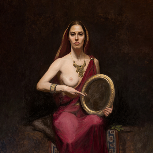 The Oracle of Delphi — Know Yourself, Öl auf Leinwand von Svitlana Glaser